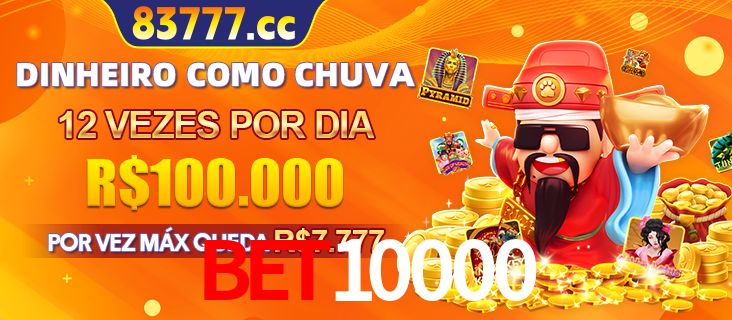 Banner do programa de recompensas Recomende para amigos do bet10000, detalhando os bônus por convidar amigos, com prêmios que chegam a R$288.888.